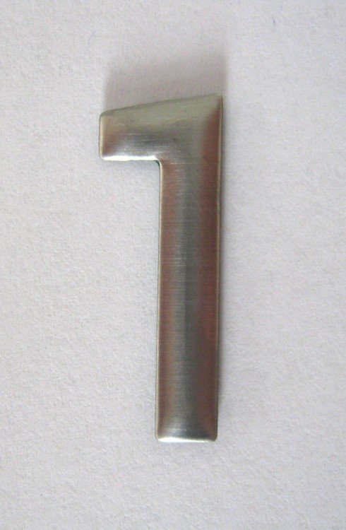Číslice "1" 25 mm nalepovací nerez IN - Kliky, okenní a dveřní kování, panty Kování domovní a doplňky Číslice, písmena